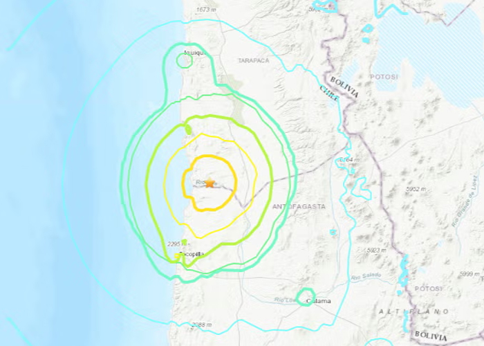 Foto: Fuerte sismo en la mañana sacuden Chile /Cortesía