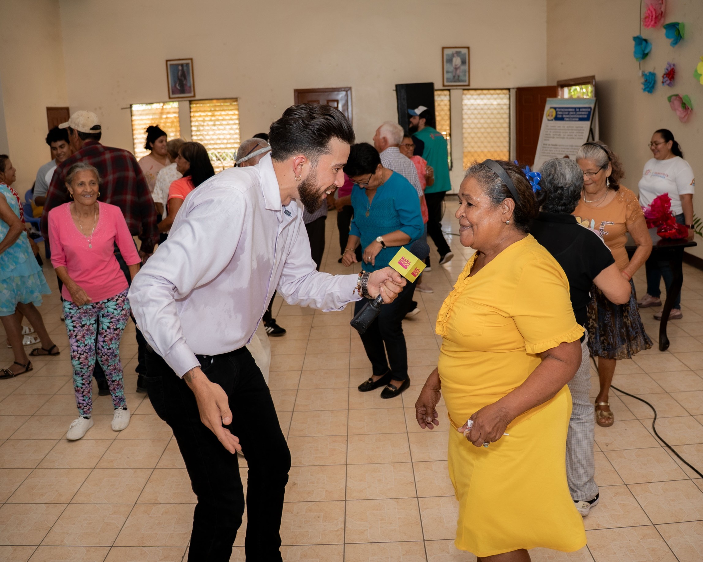 Foto: Julio Payán y la visita a la Casa Club Ciudad Sandino en el marco de Mañaneros con Corazón
