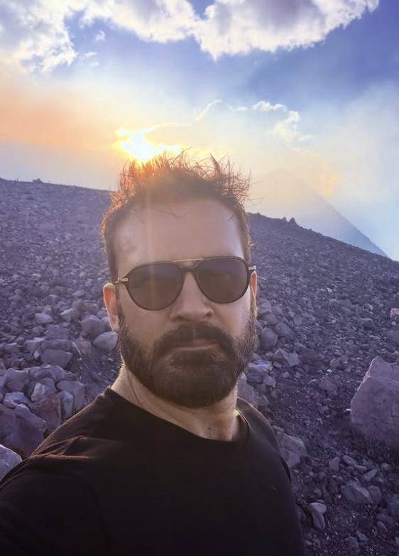 Foto: Clive Standen desde el Volcán Telica, en Nicaragua