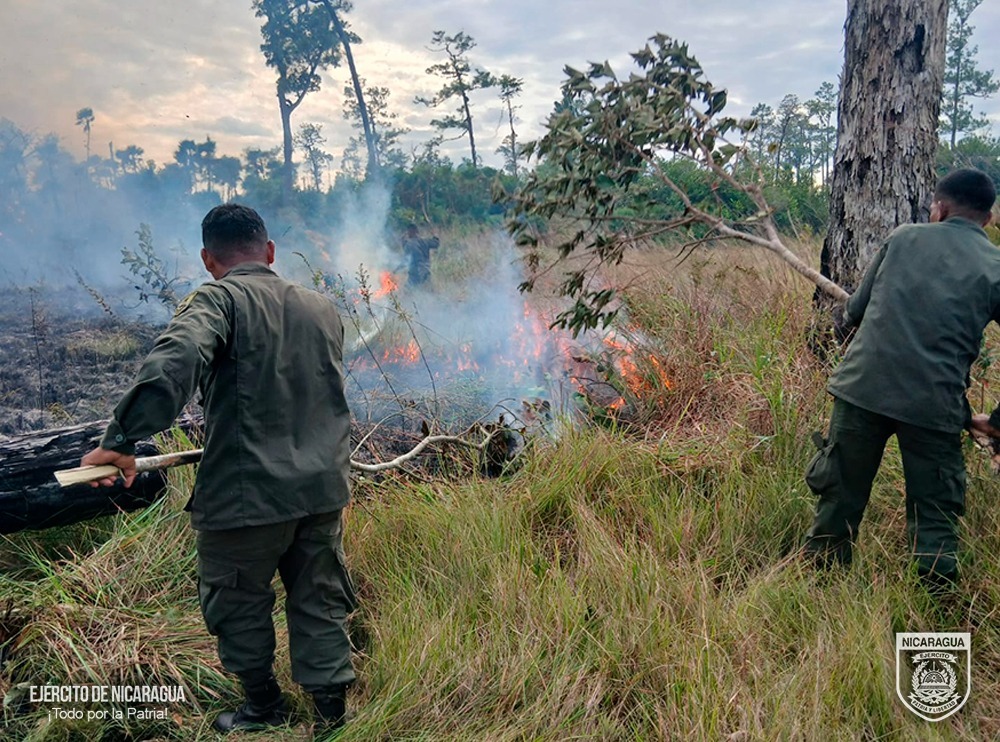 Foto: Incendio en Prinzapolka, Caribe Norte 