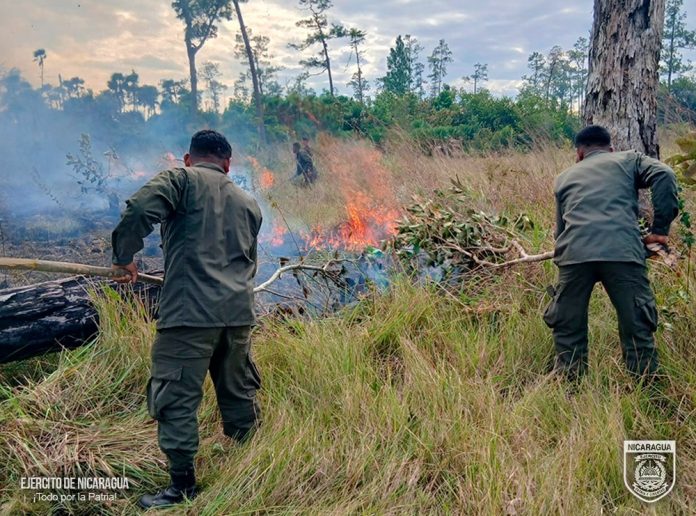 Foto: Incendio en Prinzapolka, Caribe Norte