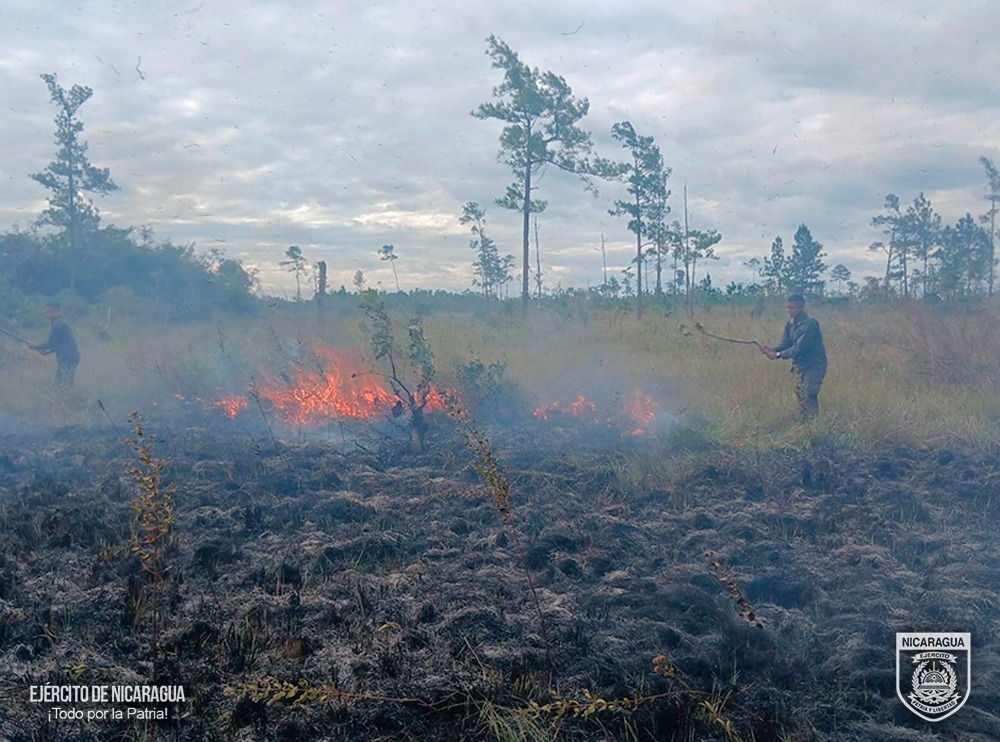 Foto: Incendio en Prinzapolka, Caribe Norte