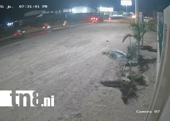 Foto: Cámaras muestran mortal choque en vía Sébaco, Matagalpa /TN8