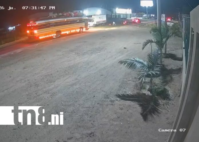 Foto: Cámaras muestran mortal choque en vía Sébaco, Matagalpa /TN8