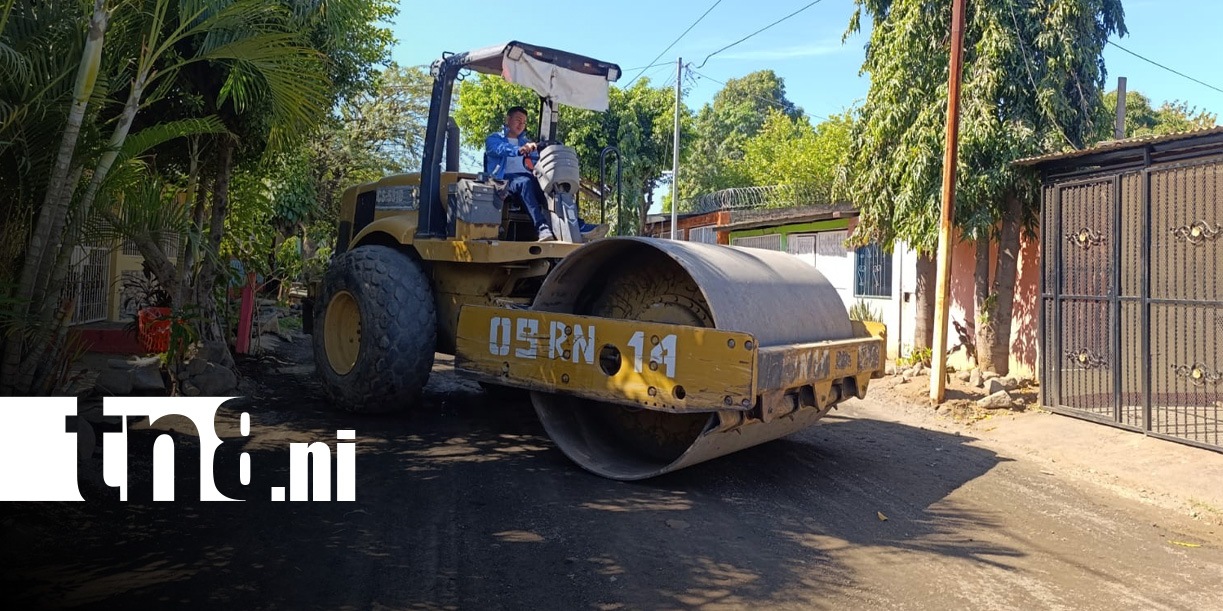 Foto: Nuevas calles en Managua, esta vez en Anexo a La Primavera / TN8