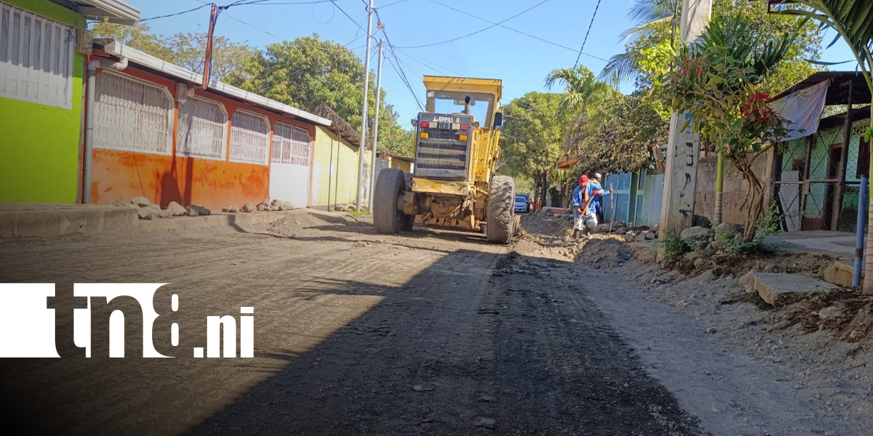 Foto: Nuevas calles en Managua, esta vez en Anexo a La Primavera / TN8