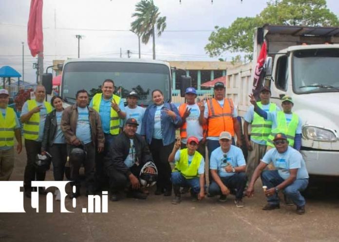 Foto: Bilwi y una campaña por una cudad limpia / TN8