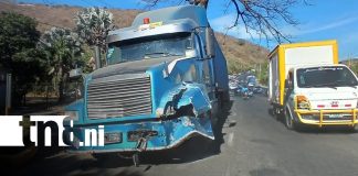 Foto: Accidente múltiple en la Cuesta El Plomo, Managua / TN8