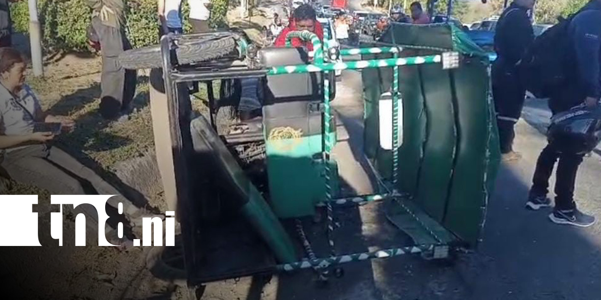 Foto: Accidente múltiple en la Cuesta El Plomo, Managua / TN8