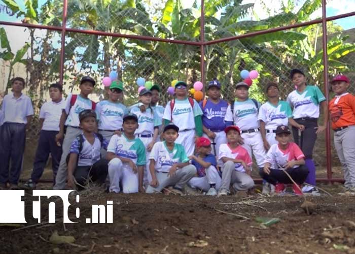 Foto: Nueva cancha de béisbol en Los Membreños, Managua / TN8