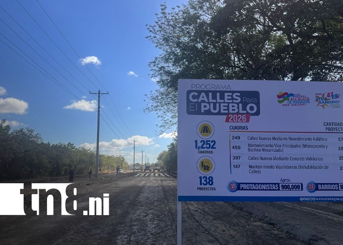 Foto: Calles para el Pueblo en Managua / TN8