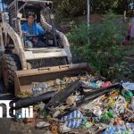 Foto: Limpieza de basura en el barrio Las Torres, Managua / TN8