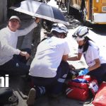 Accidente frente al CUR Estelí deja a una mujer herida Foto: Accidente de tránsito en Estelí / TN8
