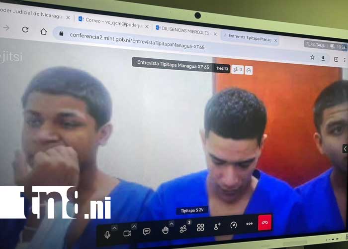 Foto: Acusación a sujetos por cometer robo en un barrio de Managua / TN8