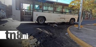 Foto: Ruta 175 toma fuego en Managua / TN8