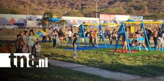 Foto: Primera etapa del parque infantil Coro de Ángeles, en Somoto, Madriz / TN8