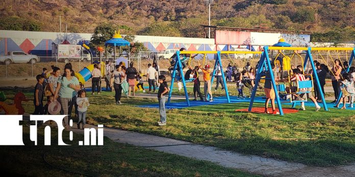 Foto: Primera etapa del parque infantil Coro de Ángeles, en Somoto, Madriz / TN8