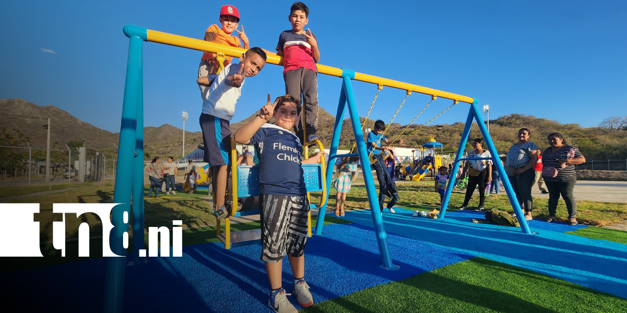 Foto: Primera etapa del parque infantil Coro de Ángeles, en Somoto, Madriz / TN8