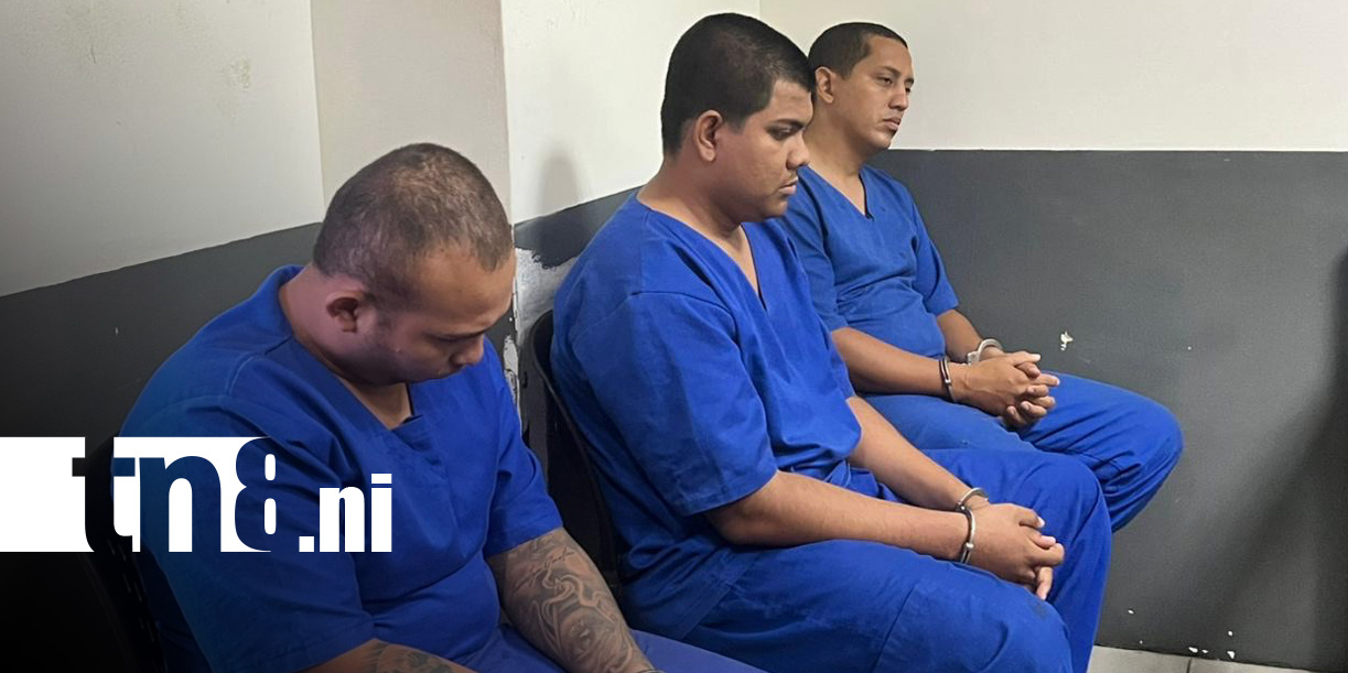 Foto: Procesados por supuestamente comercializar cocaína en Managua / TN8