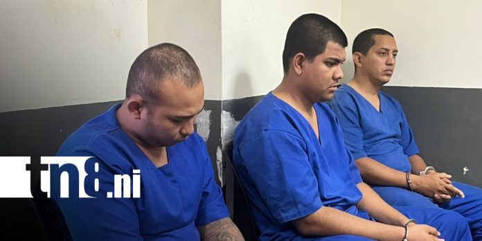 Foto: Procesados por supuestamente comercializar cocaína en Managua / TN8