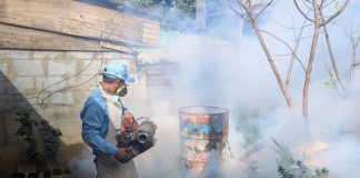 Foto: Fumigación en Managua / TN8