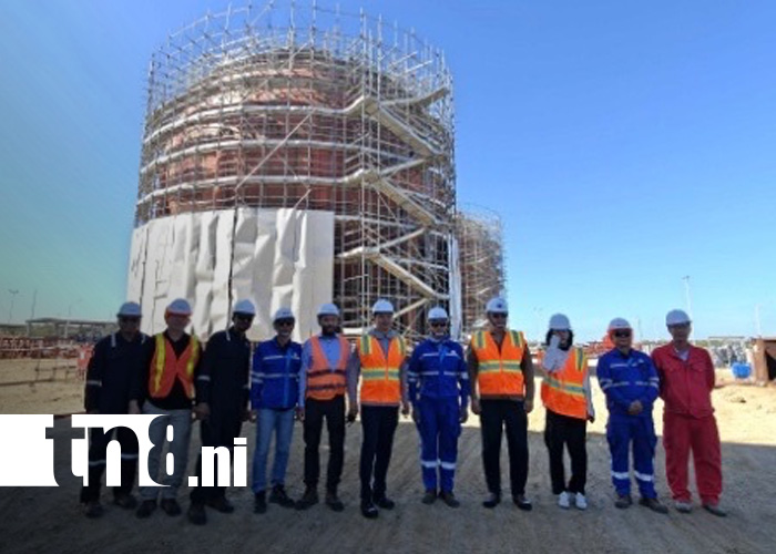 Foto: Construcción de aeropuerto Punta Huete en Nicaragua y esferas para gas licuado / TN8