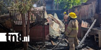 Foto: Incendio en el barrio Domitila Lugo, Managua / TN8