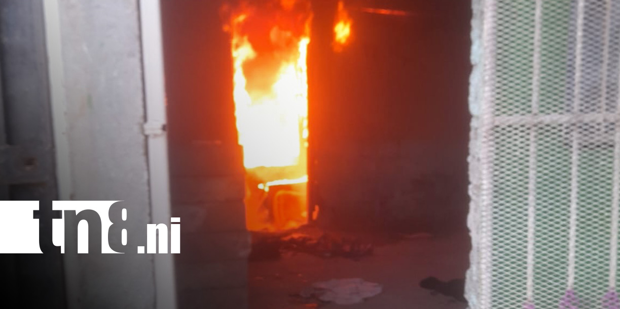 Foto: Incendio en el barrio Domitila Lugo, Managua / TN8