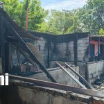 Foto: Escombros tras incendio en el barrio Domitila Lugo, Managua / TN8