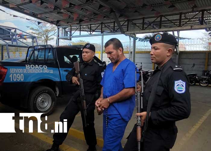 Foto: Presentan al autor de homicidio en San Lorenzo, Boaco / TN8