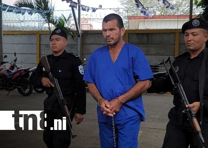 Foto: Presentan al autor de homicidio en San Lorenzo, Boaco / TN8