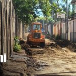 Foto: Alcaldía de Managua mejora calles en el barrio Rubén Darío, Managua / TN8