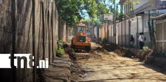 Foto: Alcaldía de Managua mejora calles en el barrio Rubén Darío, Managua / TN8