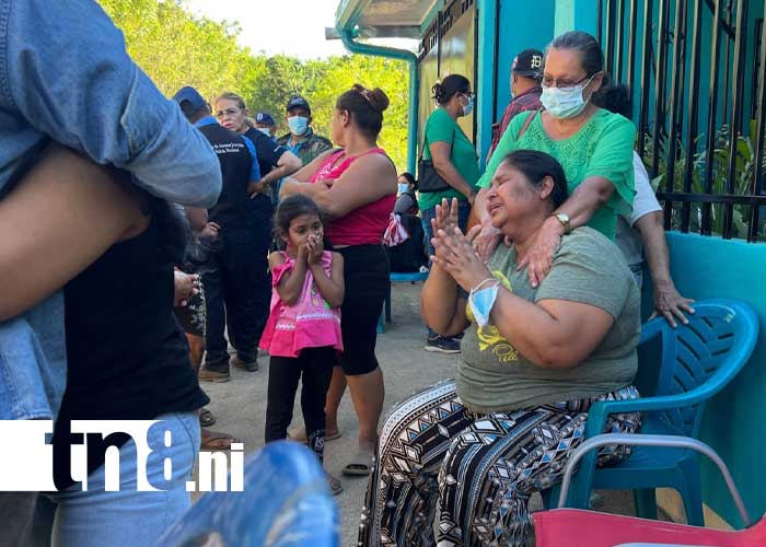 Foto: Momentos de dolor para una familia de León, tras el hallazgo del cuerpo del adolescente Kener Zamora / TN8
