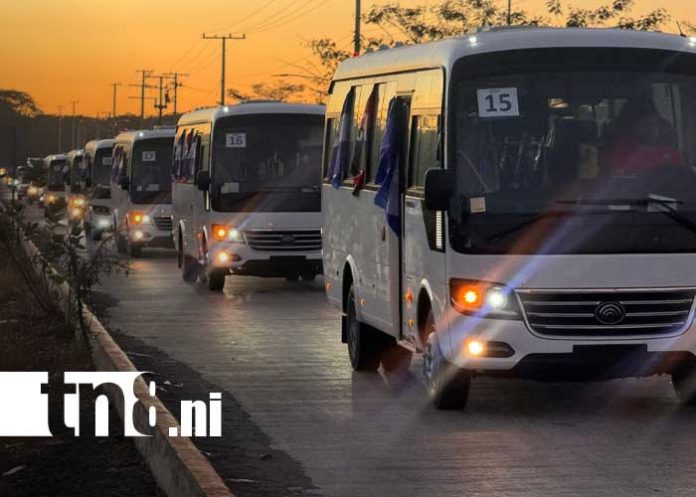 Foto: Nuevos autobuses chinos para el transporte público de Nicaragua / TN8