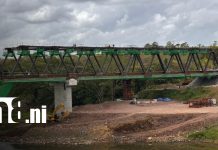 Nuevo Puente de Mulukukú alcanza un 60 % de avance en su construcción Foto: Importantes avances en el puente de Mulukukú, Región Autónoma de la Costa Caribe Norte / TN8