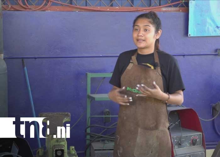 Foto: Cindy Ponce, estudiante del Tecnológico de Ocotal / TN8