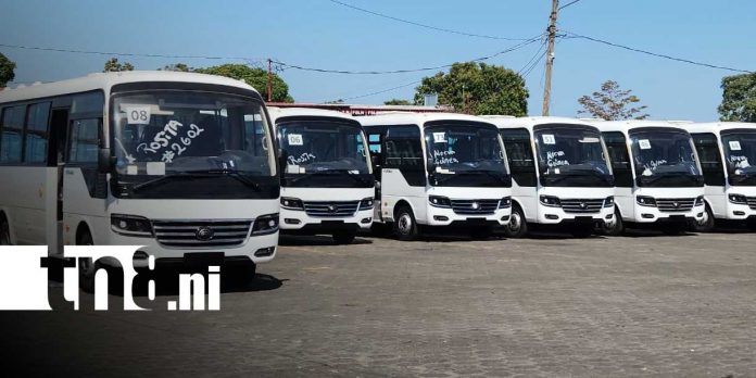 Foto: Nuevos microbuses para la Costa Caribe de Nicaragua / TN8