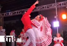 Lleno total en Jinotepe con el ballet folclórico de Ronald Abud Vivas Foto: Ballet folclórico maestro Ronald Abud Vivas en Jinotepe, Carazo / TN8