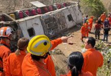 Foto: Volcadura de autobús deja 15 muertos en Brasil /Cortesía