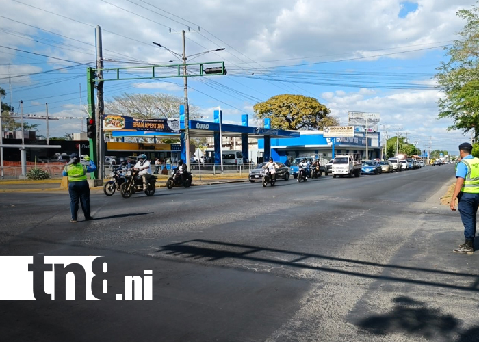 Foto: Campaña mediática dirigida a motociclistas en Nicaragua / TN8