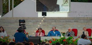 Foto: CoPresidentes Daniel Ortega y Rosario Murillo en Acto de entrega de la Medalla de la Reconciliación y la Paz en Nicaragua / TN8