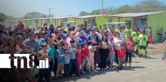 Foto: Alegría para familias de la comunidad El Vivero, San Rafael del Sur, por nuevas casas / TN8