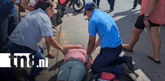 Foto: Accidente de tránsito en la Rotonda Cristo Rey, Managua / TN8