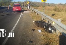 Foto: Trágico accidente cobra vida de una adolescente en La Paz Centro / TN8