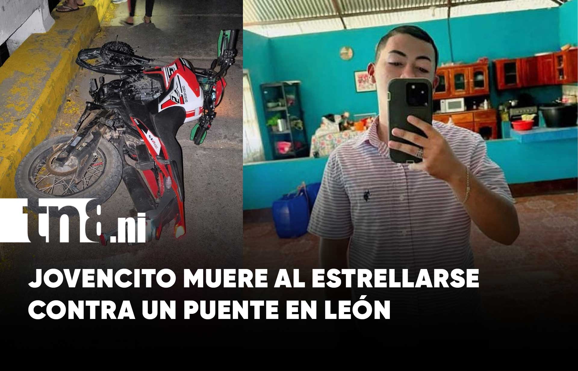 Joven motociclista muere tras estrellarse contra un puente en León | TN8.ni