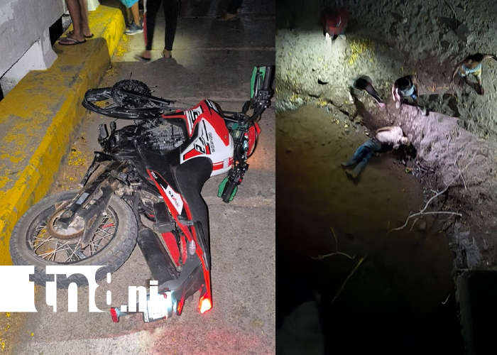 Foto: Joven motociclista fallece tras fuerte caída en Río Grande, León /TN8