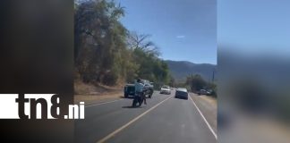 Foto: Motociclista presuntamente ebrio pone en riesgo a conductores y peatones en Rivas/TN8