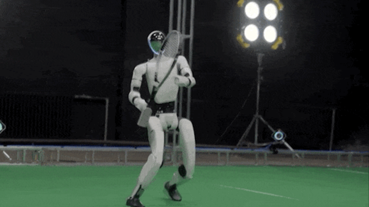 Foto: China lidera con robot humanoide que aprende a jugar tenis solo/Cortesía