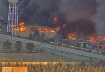 Foto: Fuego y humo en Teherán tras ofensiva israelí/ Cortesía